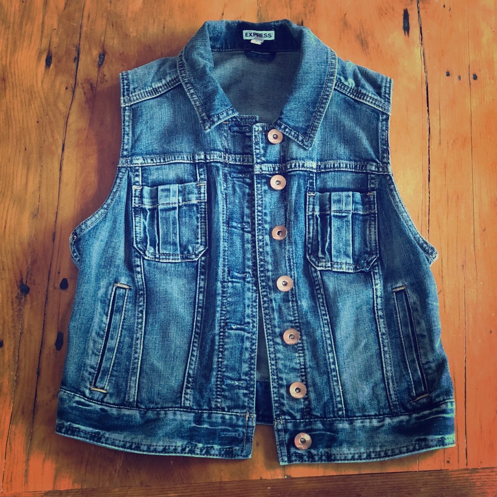 Express Denim Vest